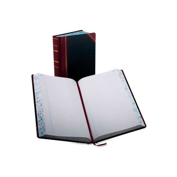 Esselte Boorum & Pease Account Book, Record Ruled, 8-5/8" x 14-1/8", Black Cover, 500 Pages/Pad 9500R - main